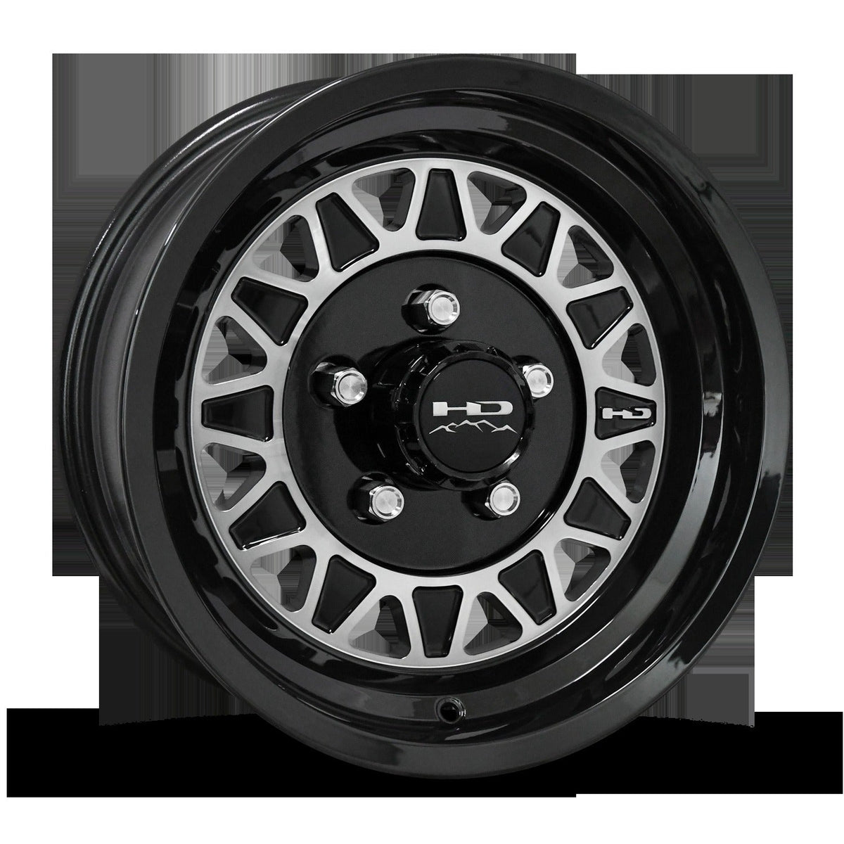 HD Trailer HDT Cast 15x6 +0 5x114.3mm 83mm Gloss Black/Machined Face