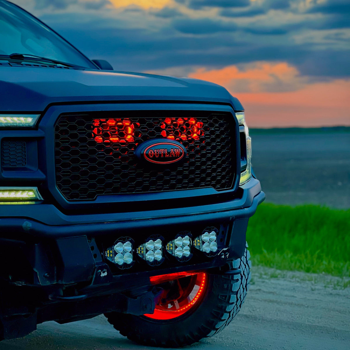 2018-2020 Ford F-150 and 2021-2022 Ford F-150 Raptor Dual BIG MOUTH LIT KIT Ram Air Intake Snorkels