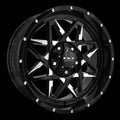 HD Offroad Caliber 20x9 +0 5x127/5x139.7mm 106.2mm Gloss Black/Milled Face