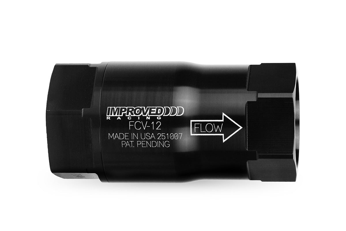 Improved Racing High-Flow, Low Cracking Pressure Flapper Check Valve, -12AN O-Ring Boss Female