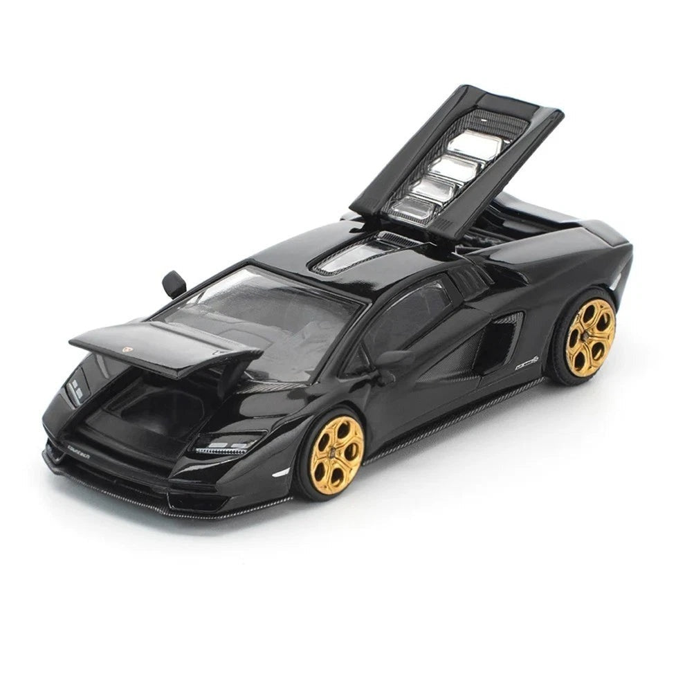 POPRACE PR64-341 1/64 LAMBORGHINI COUNTACH LPI 800-4 DEEP BLACK