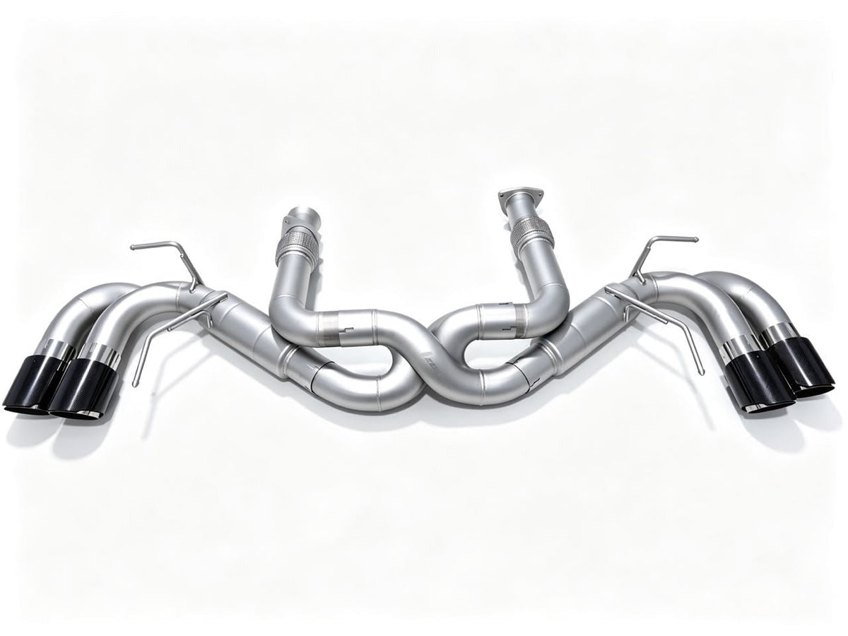 SPDZ1 C8 Corvette Z-Flow Race Exhaust – 3D-Printed High-Flow Z-Pipe | Carbon Fiber Quad Tips | 20% Lighter