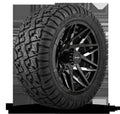 HD Golf Wheel & Tire Package ( 1pc ) 14x7.0 Canyon Black Milled Face w ( 1pc ) 23 Inch A/T Tire