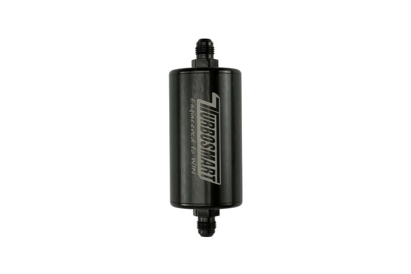 Turbosmart 10um 6AN Inline Fuel Filter - Black