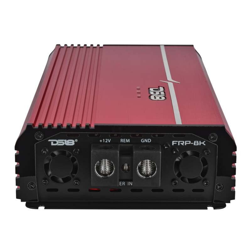 DS18 1-Channel Class D Full-Range Monoblock 8000 Watts RMS at1 ohm DPIV1/0 Terminals Included Red
