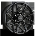 HD Golf Canyon 12x7 -14 4x101.6mm 68.2mm Gloss Black/Milled Edge