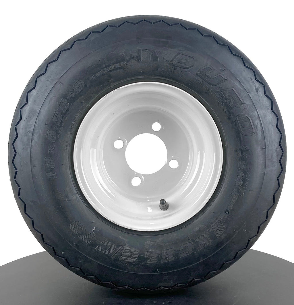 8 x 7.0 STEEL GOLF CART WHEEL & TIRE ASSEMBLY