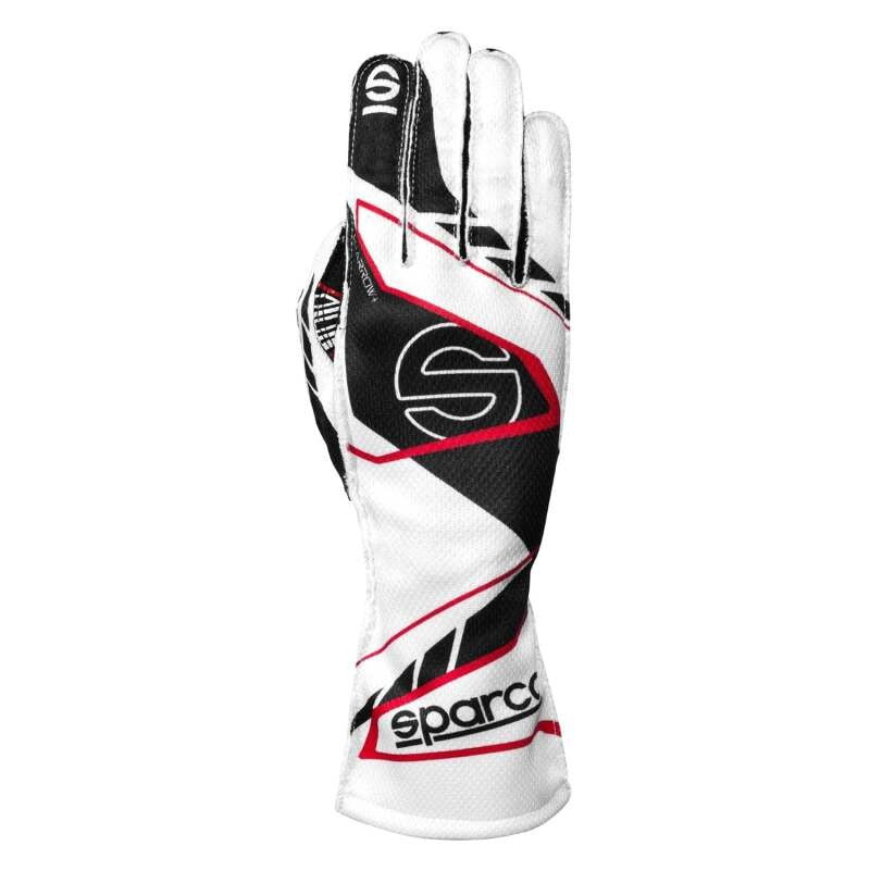 SPARCO K-Arrow+ White/Black Kart Racing Gloves Size 09