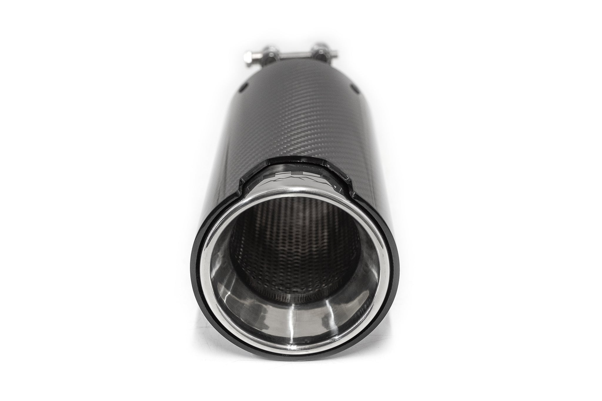 HD Off-Road Polished Stainless & Carbon Fiber Universal Exhaust Tips