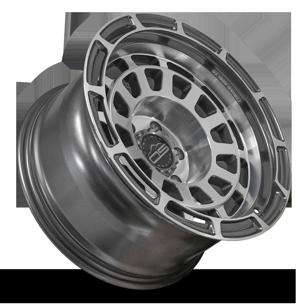 Overland Sector Badlander Forged 17x9 -35 6x139.7mm 106.1mm Gloss Gun Metal Machined Face