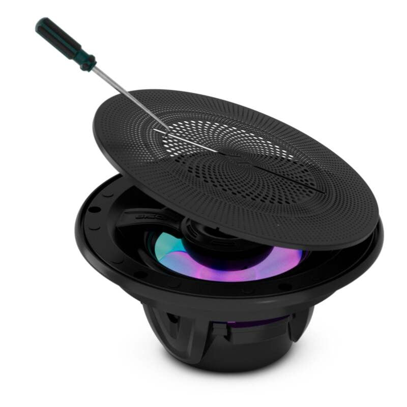 DS18 6.5in 2-Way 150 Watts RMS 4ohm Digital LED Lights Bullet Tweeter Black