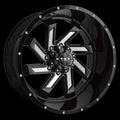 HD Offroad Saw 22x12 -44 8x180mm 124.1mm Gloss Black/Milled Face