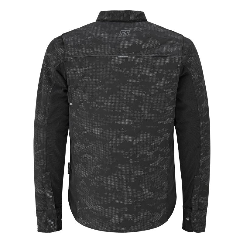 Speed and Strength True Grit Mesh Moto Shirt Reflective Camo/Black - XL