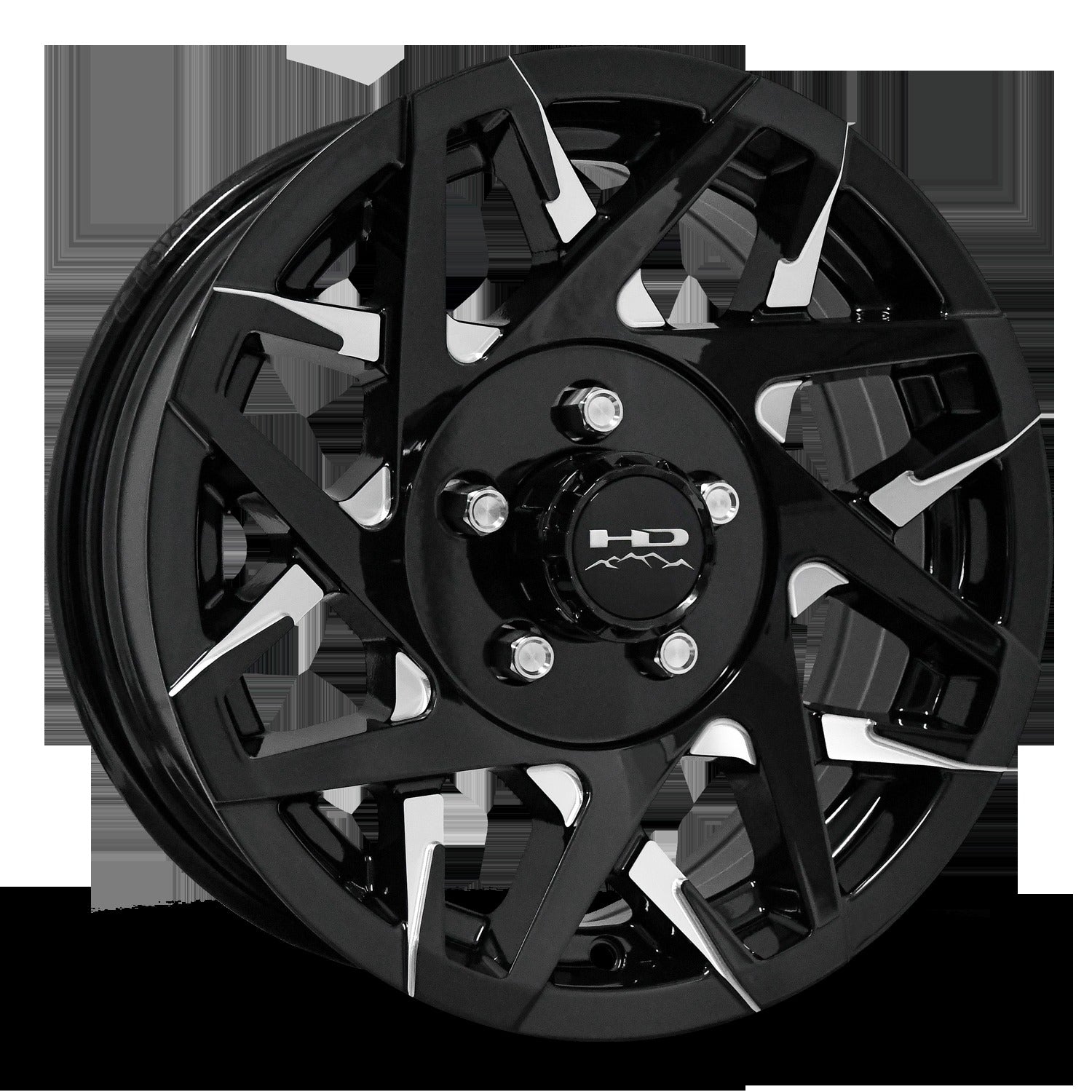 HD Trailer Canyon 15x6 +0 5x114.3mm 83mm Gloss Black/Milled Face