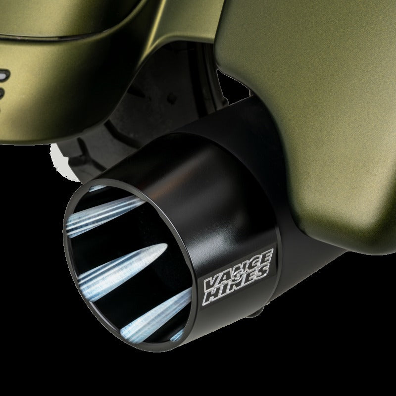 Vance & Hines HD M8 Touring Blackbird 450 Slip-on Exhaust - Wrinkle Black