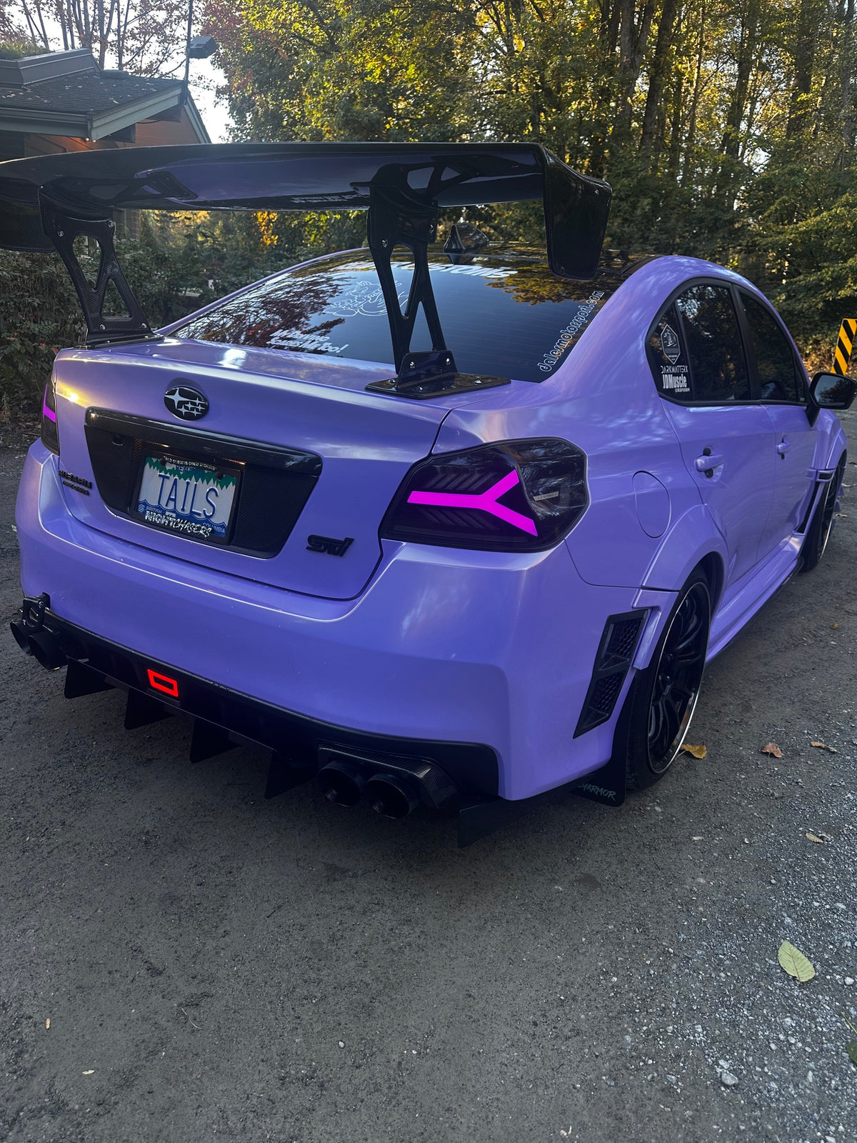 OLM Y-Spec LED Taillights (Smoke Lens White Optic w/RGB) - 2015-2021 WRX / STI