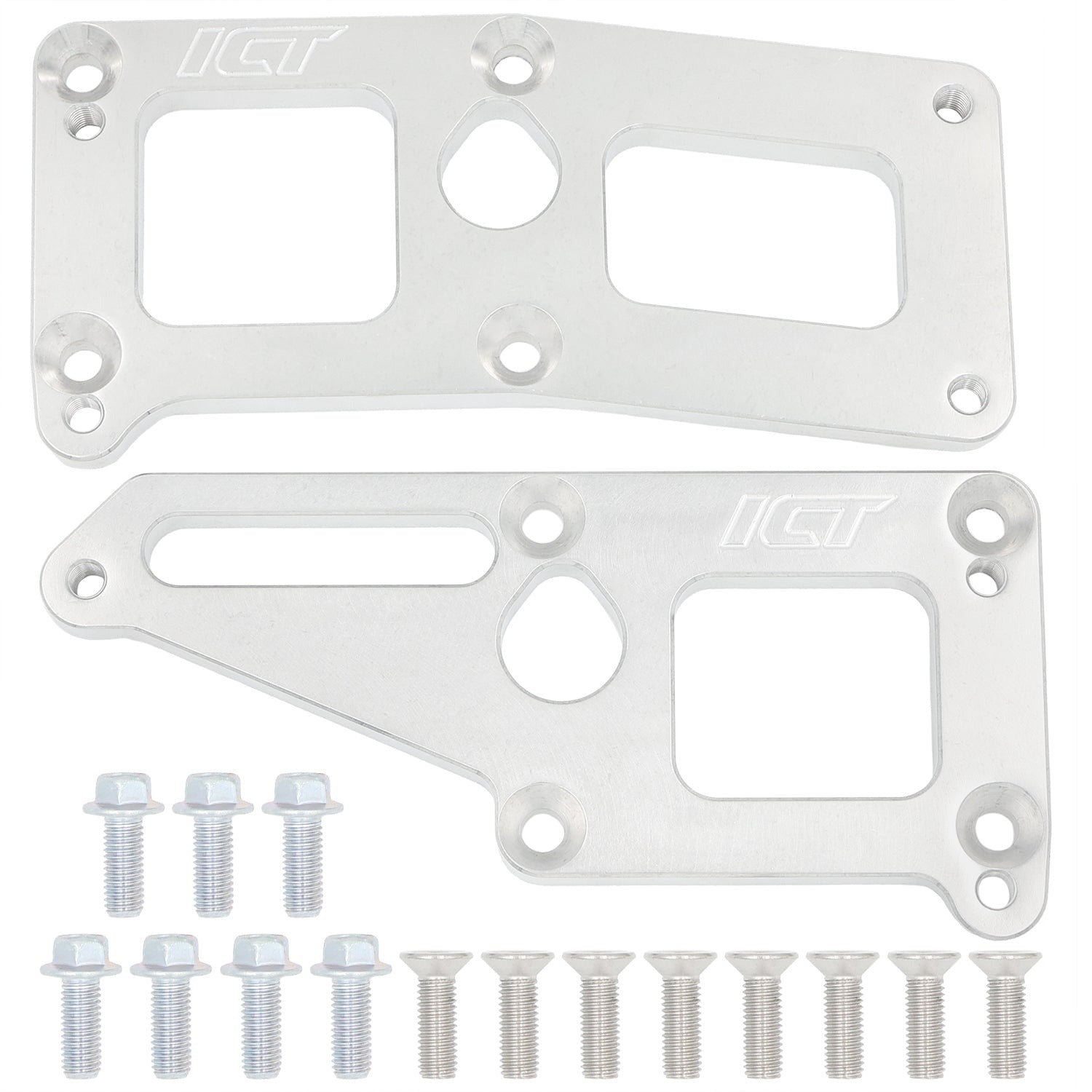 ICT BILLET CTSV to Truck Engine Block Mount Adapter CTS-V Swap Plates Billet Bracket ICT