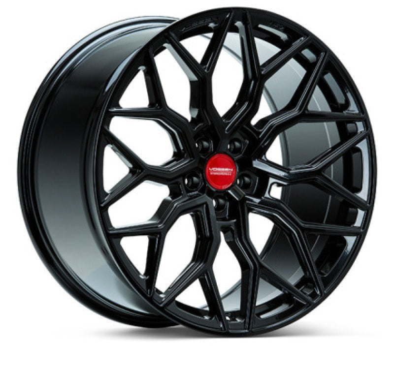 Vossen HF-2 24x10 - 5x112 - ET5 - Deep Face - 66.5 - Gloss Black Wheel