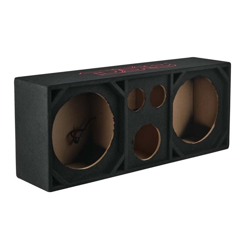 DS18 Ported Enclosure 2x 12in Mids 2x 3.6in Tweeters & 1 x 5.7in Horn Diffuser -Black Carpet