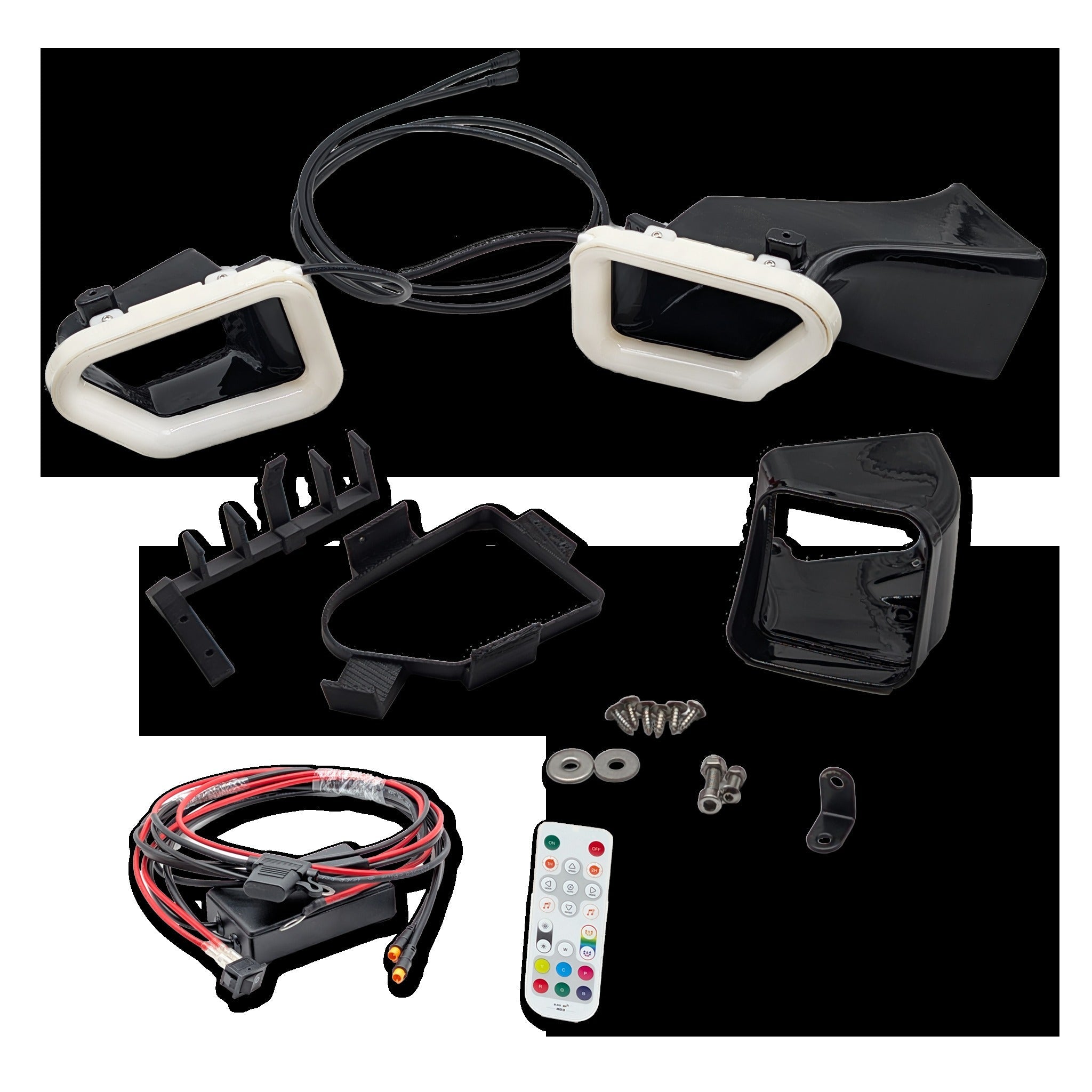 2016-2019 Cadillac ATS-V Dual BIG MOUTH LIT KIT Ram Air Intake Snorkels