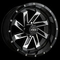 HD Golf Saw 12x7 -14 4x101.6mm 68.2mm Gloss Black/Mchnd Face w/Rvts