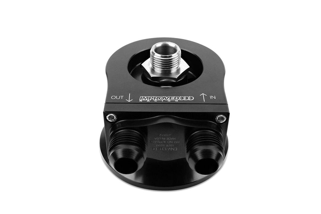 Improved Racing Thermostatic Oil Cooler Sandwich Plate Gen 1-2 SBC & Mk. 1-6 BBC Engines, 180°F, -10AN