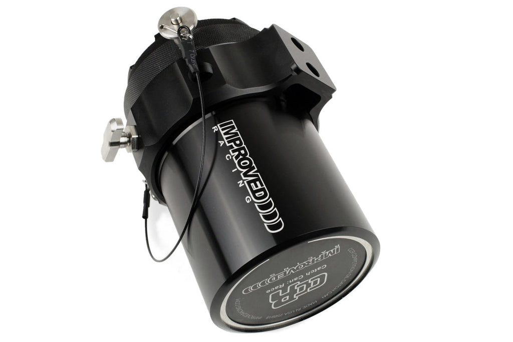 Improved Racing CCRZ Competition Recirculated High-Flow Oil Catch Can, 0.5 Liter (0.5 Qt)
