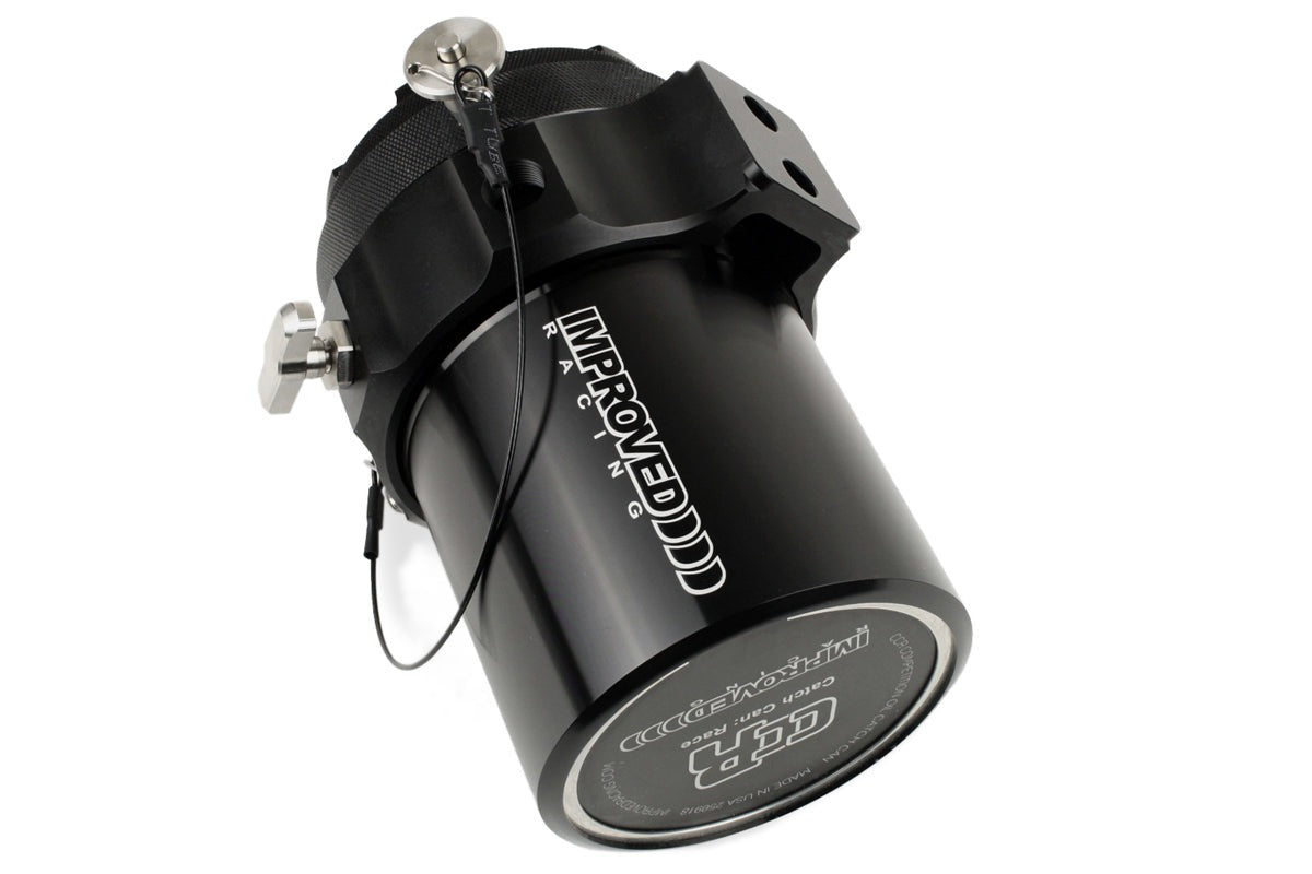 Improved Racing CCRZ Competition Recirculated High-Flow Oil Catch Can, 0.5 Liter (0.5 Qt)