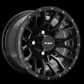 HD Golf RTC 14x7 -14 4x101.6mm 68.2mm Gloss Black w/Black Rivet