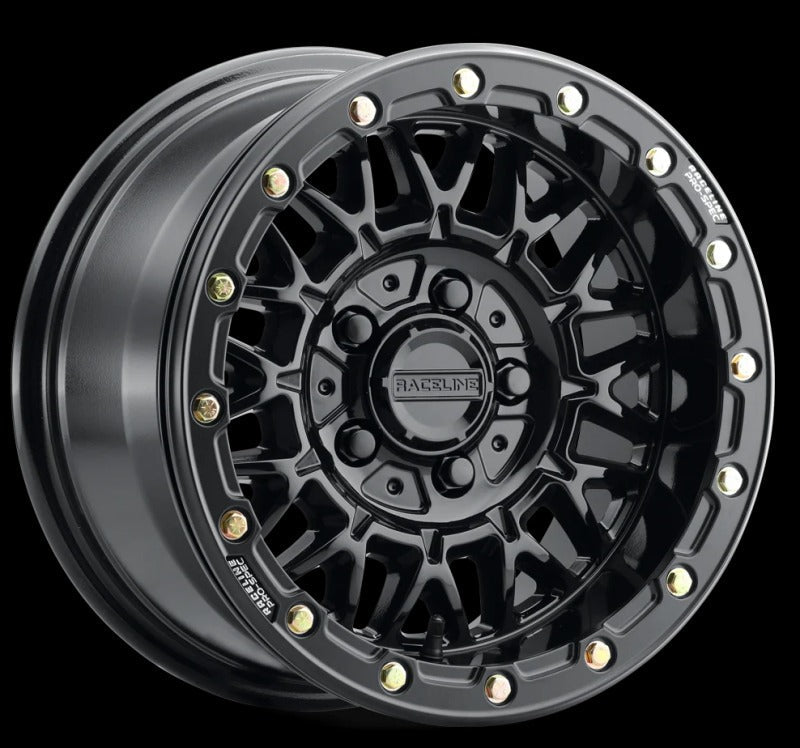 Raceline A15 Omega 15x8in / 5x114.3 BP / 0mm Offset / 68mm Bore - Gloss Black