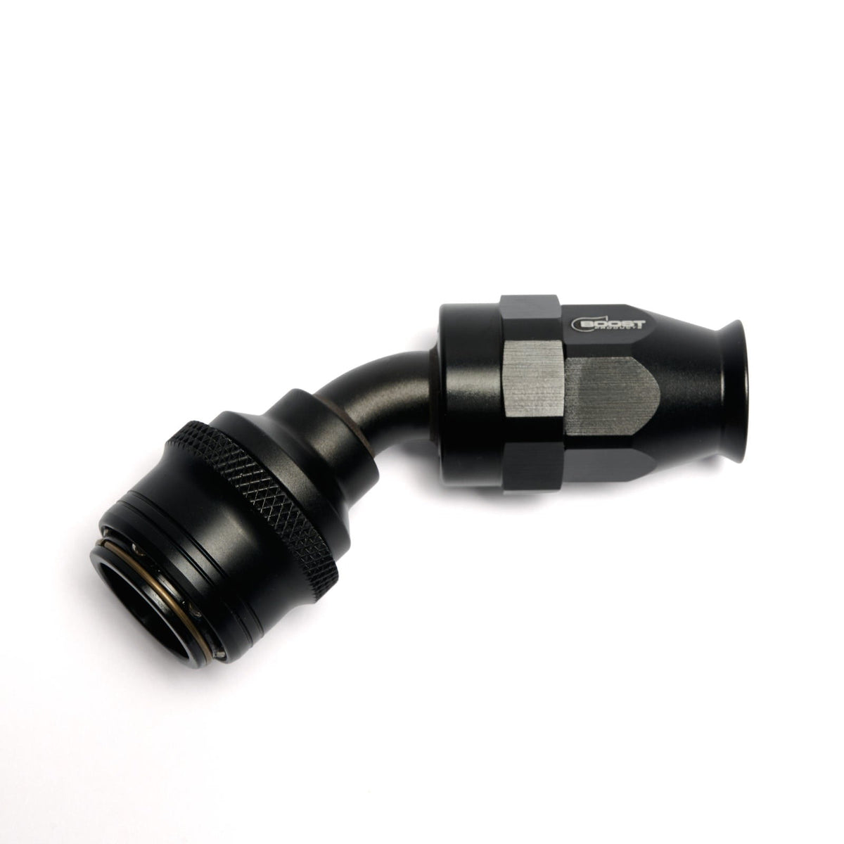 Quick Click Female PTFE Hose End -AN - 45°