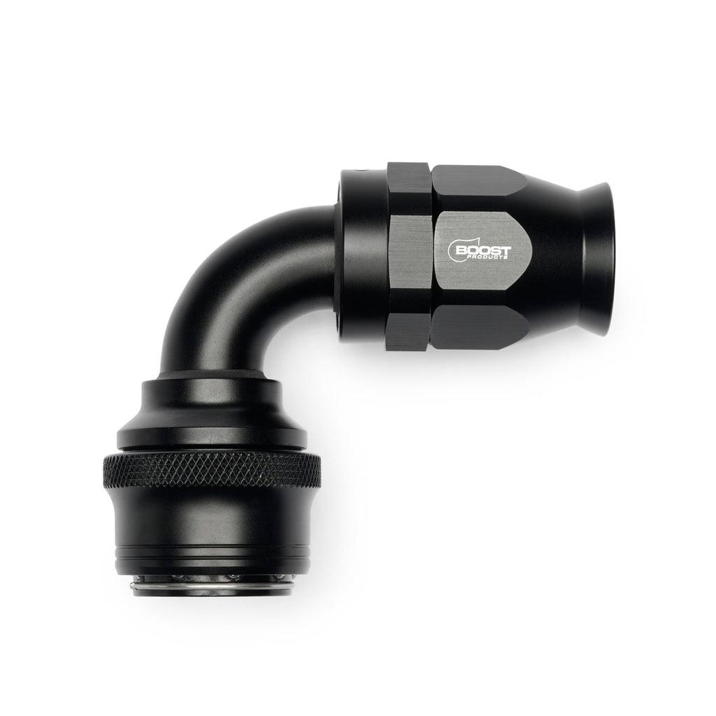 Quick Click Female PTFE Hose End -AN - 90°