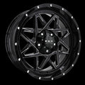 HD Offroad Caliber 20x9 +0 5x139.7/5x150mm 106.2mm Gloss Black/Milled Edge