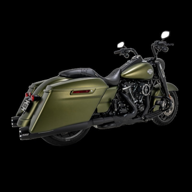 Vance & Hines HD M8 Touring Blackbird 450 Slip-on Exhaust - Wrinkle Black