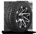 HD Golf Wheel & Tire Package ( 1pc ) 14x7.0 Canyon Black Machined w ( 1pc ) 23 Inch A/T Tire