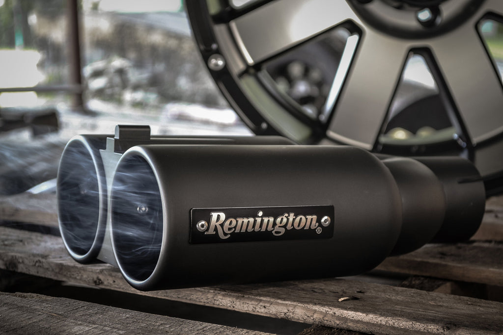 Remington® Off-Road Edition "Double Barrel" Black Universal Exhaust Tips
