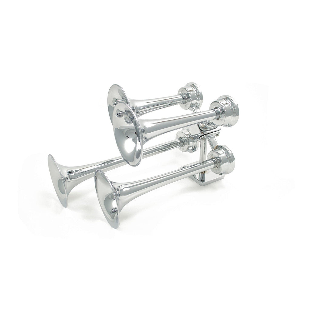 Strombos Chrome Quadruplex Nautical Horn