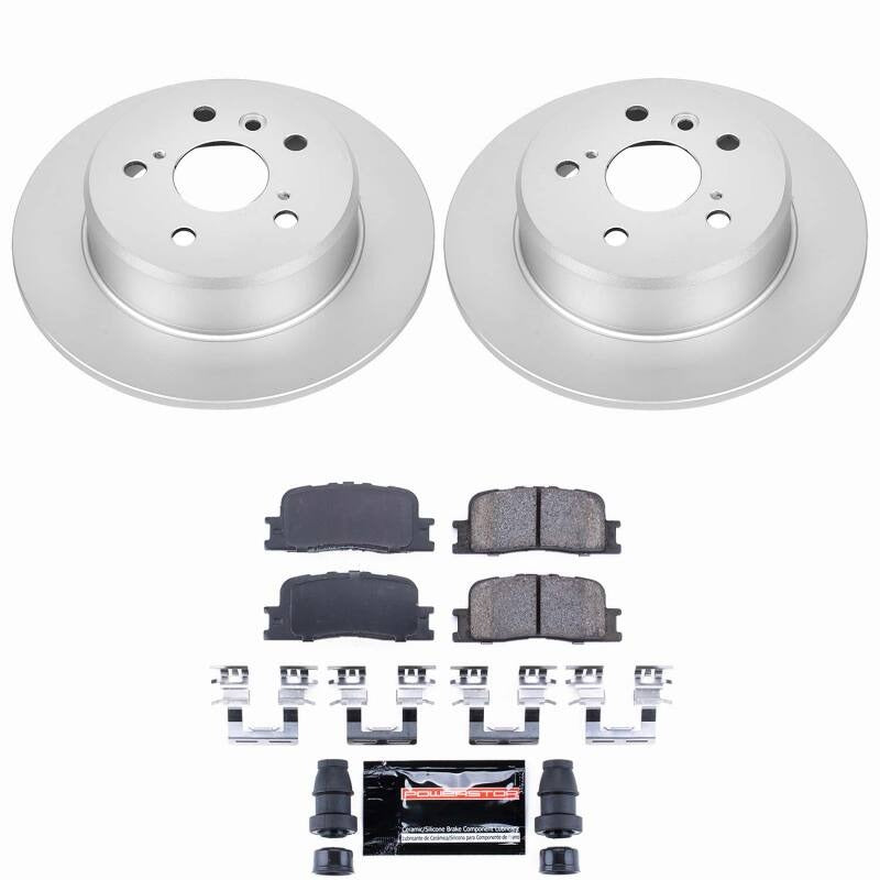 Power Stop 01-03 Toyota Highlander Rear Z23 Coated Brake Kit