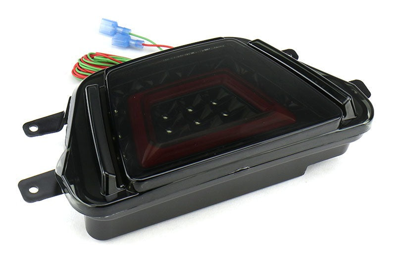 OLM V2 F1 Style Multifunction 4th Brake Light (Smoke Lens, Black Base, Red Bar) - 2020+ Supra