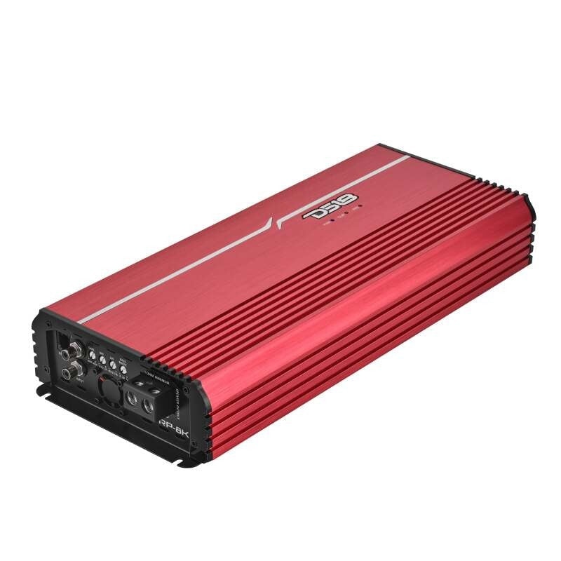 DS18 1-Channel Class D Full-Range Monoblock 8000 Watts RMS at1 ohm DPIV1/0 Terminals Included Red