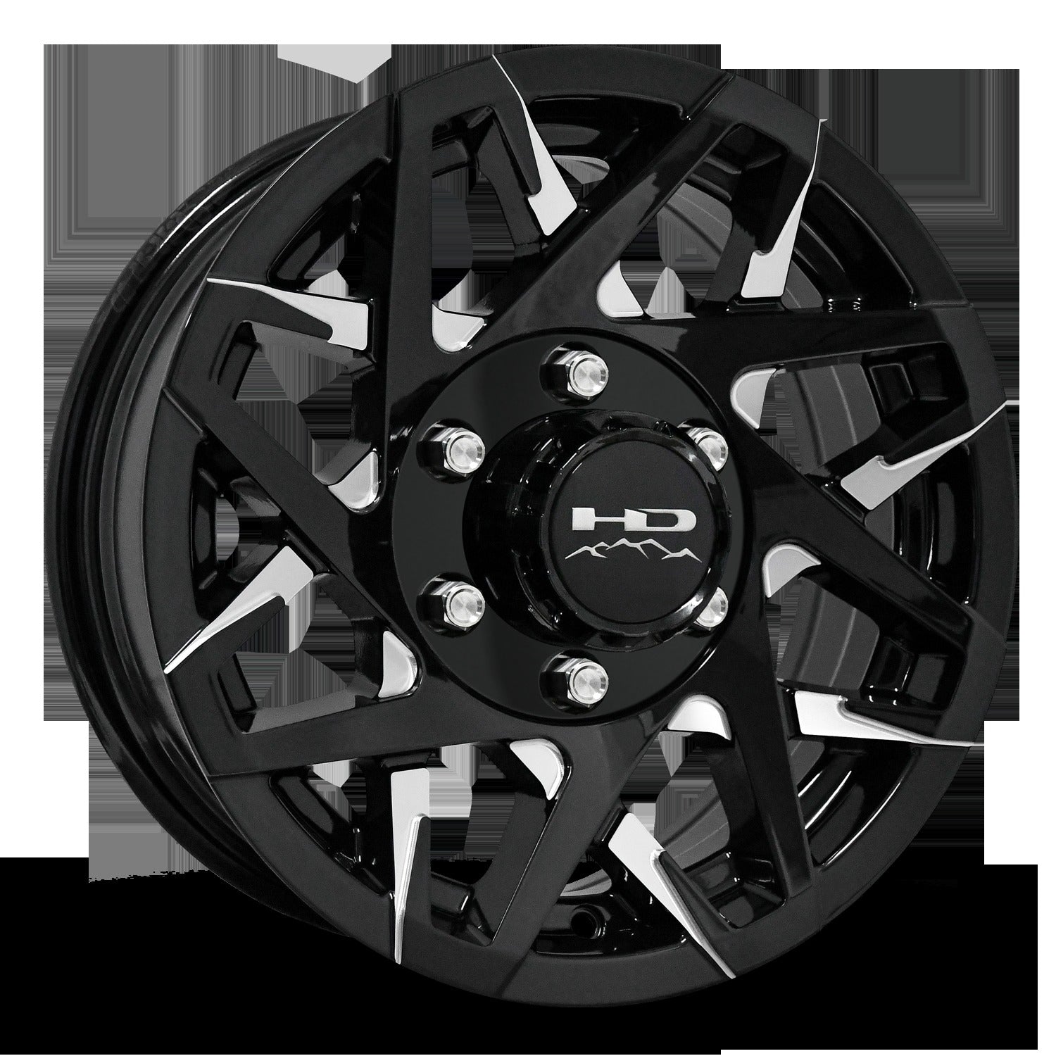 HD Trailer Canyon 15x6 +0 6x139.7mm 108mm Gloss Black/Milled Face