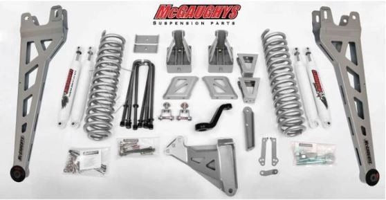 '- LIFT WILL ONLY FIT A TRUCK WITH THE 4 BOLT FLANGE STYLE DRIVE SHAFT - 2017 F250 only Superduty 8 lift kit