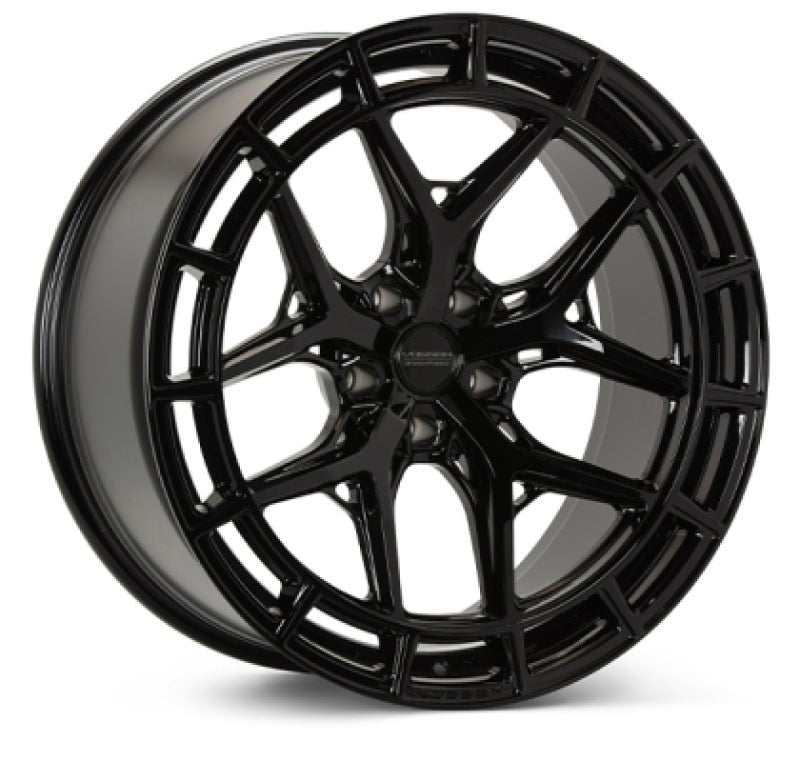 Vossen HFX-1 22x10 - 5x127 - ET-18 - Super Deep Face - 71.5 - Tinted Gloss Black-Mounted Wheel