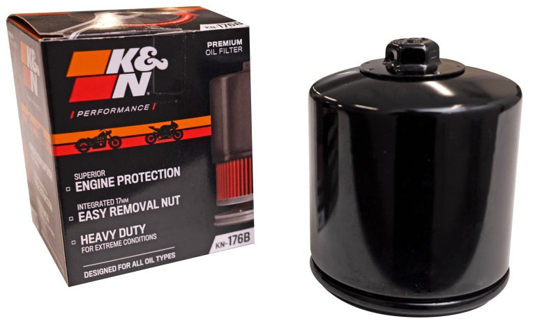 K&N 21-24 Harley Davidson Sportster S Spin-On Oil Filter - Black