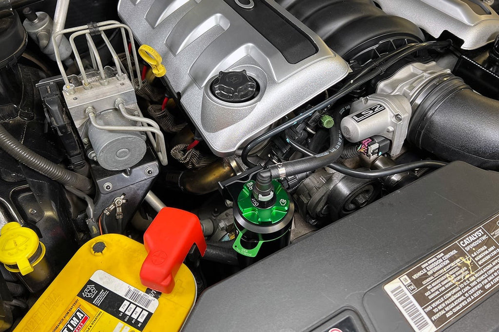 Improved Racing CCS Oil Catch Can Kit for GM Gen III & IV LS Engines, 7 oz