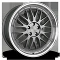 Klassik Rader Pro Trak 18x8 +25 5x100mm Gloss Gun Metal/Polished Lip