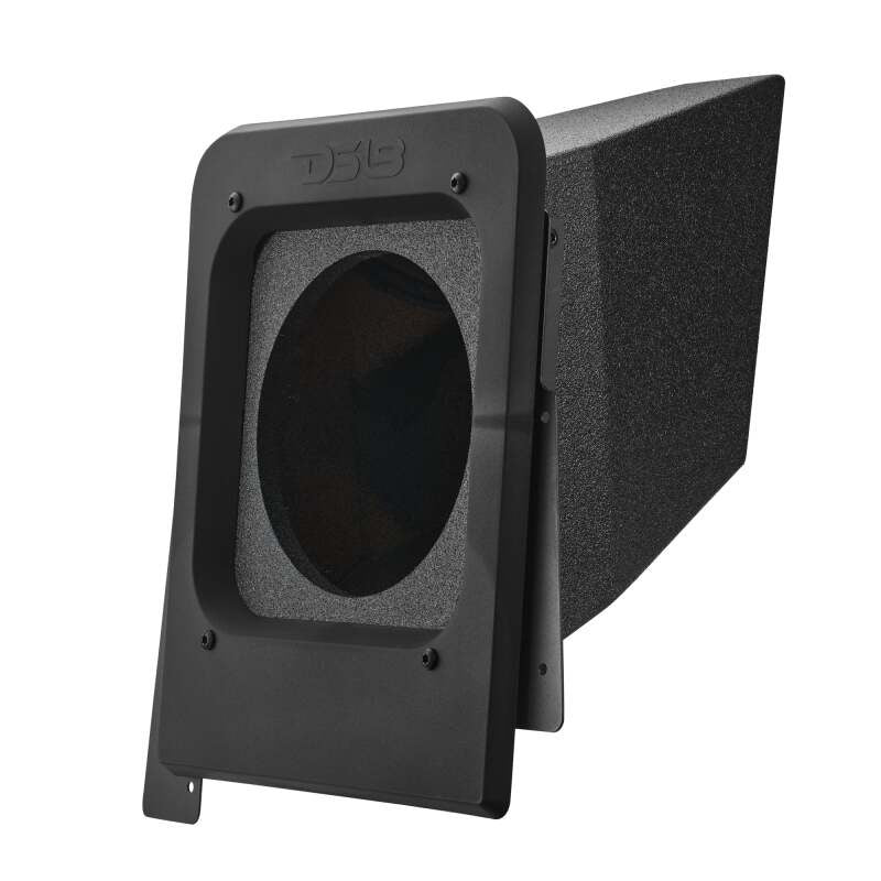 DS18 2015+ Polaris Slingshot Rear Subwoofer Enclosure Fits 10in Subwoofer- Black Bed Liner Finish