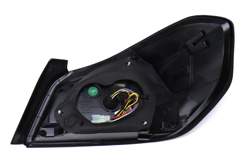 OLM Evolution Tail Lights (Smoked Lens, Black Base, Red Bar) - 2015-2021 WRX / STI