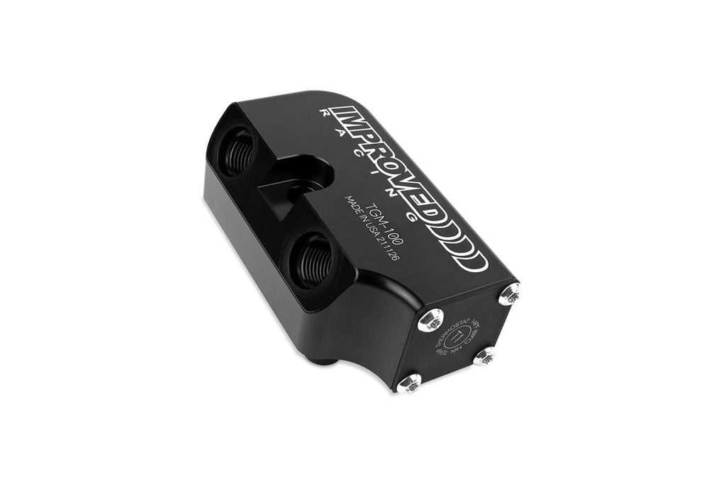 Improved Racing 6L, 8L & 10L Transmission Cooler Adapter with Thermostat, 140°F