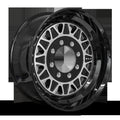 HD Trailer HDT Forged 17.5x6.75 +0 8x165mm 121.2mm Gloss Black/Machined Face - Hub Centric - CAP NOT INCLUDED